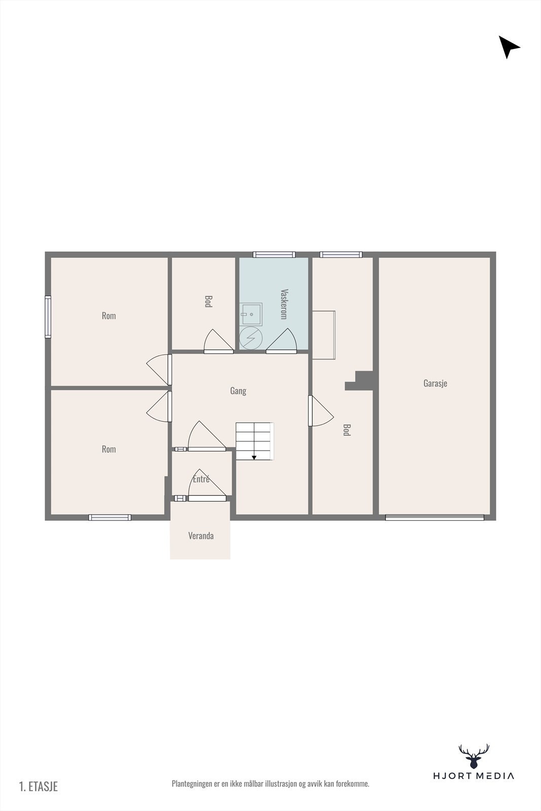 Plantegning underetasje Galleribilde