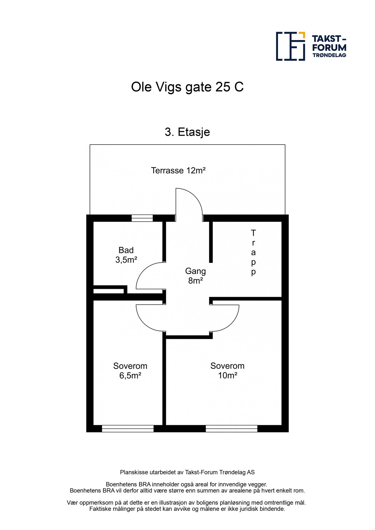 Plantegning - 3. etasje. Galleribilde