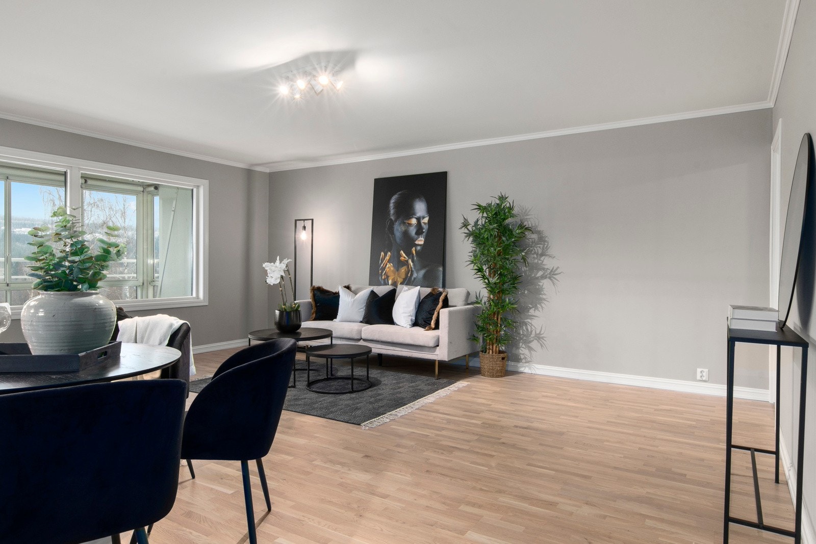 De store vindusflatene slipper inn rikelig med naturlig lys Galleribilde