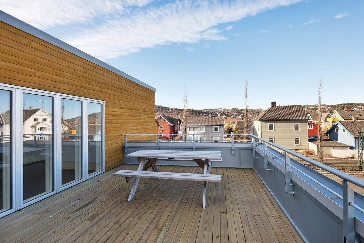 Felles takterrasse. Galleribilde
