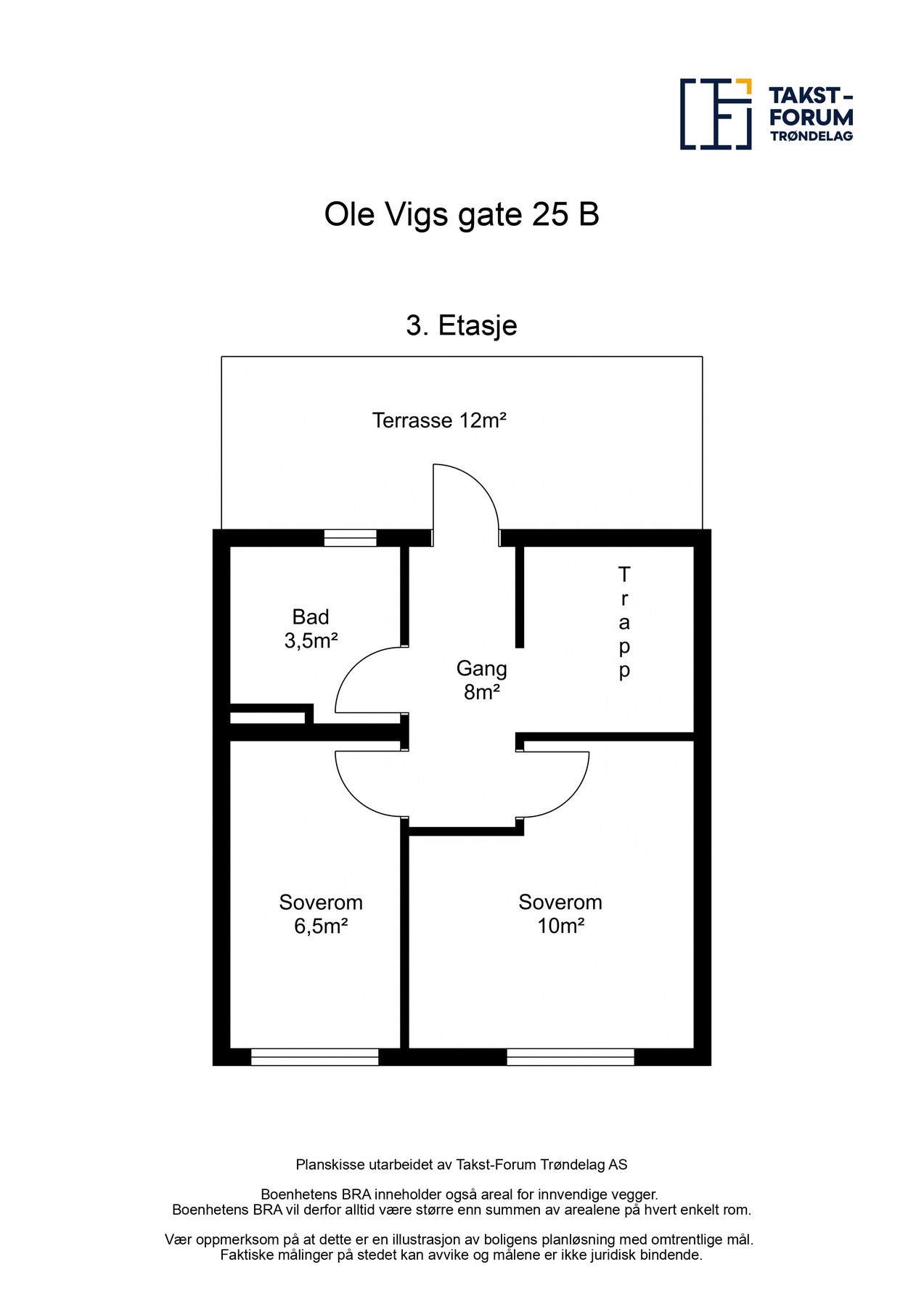 Plantegning - 3. etasje. Galleribilde
