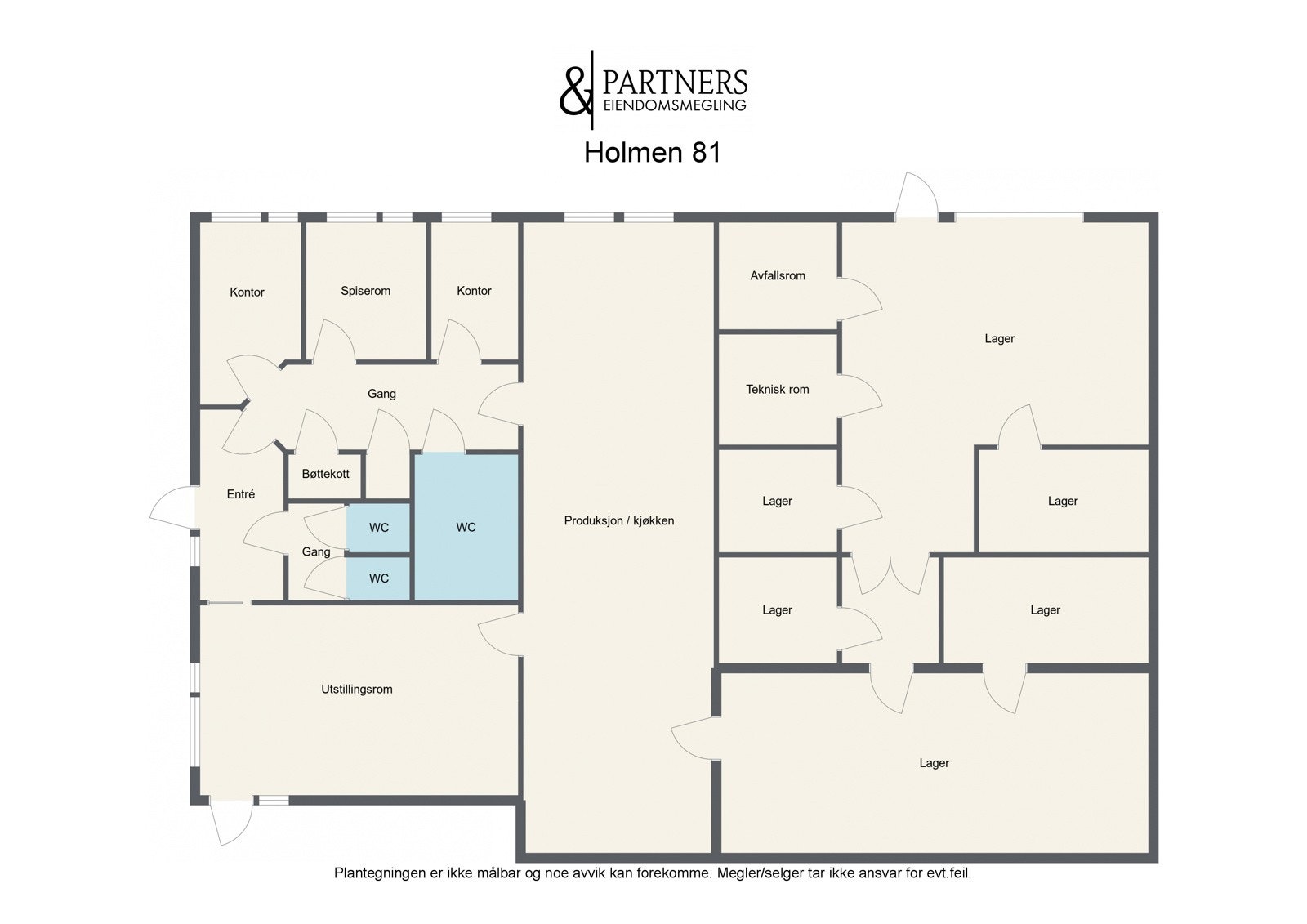 Plantegning næringsdel Galleribilde