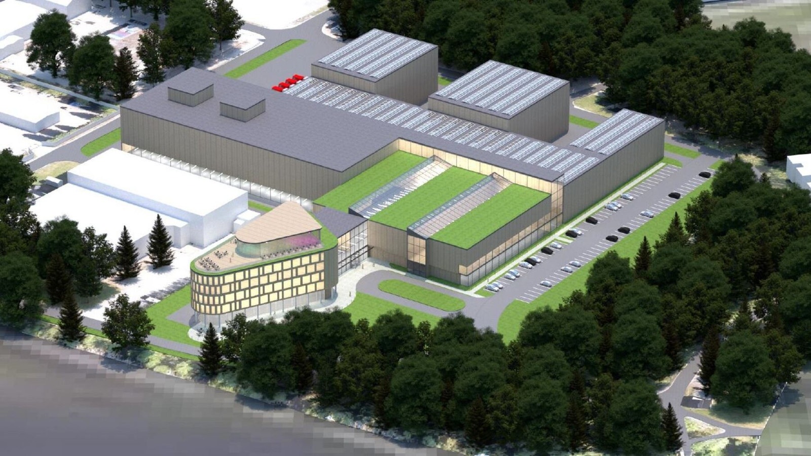 Stort utviklingspotensial - Prosjektet Merkur har en størrelse på ca. 25.000 kvm BTA (Industri/produksjon, logistikk, lager og tilhørende kontor) Galleribilde