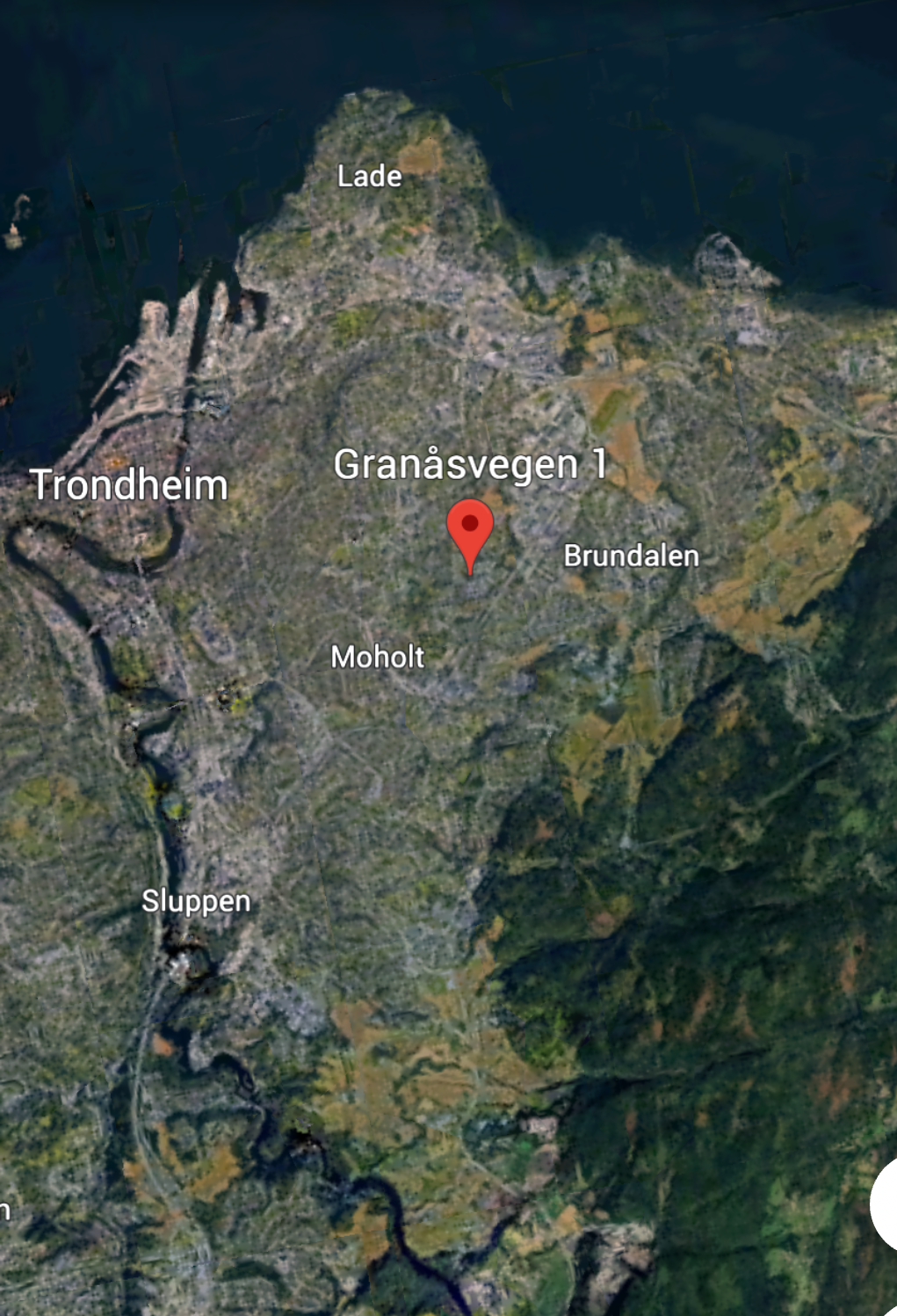 Flyfoto som viser nærhet til Omkjøringsveien Galleribilde