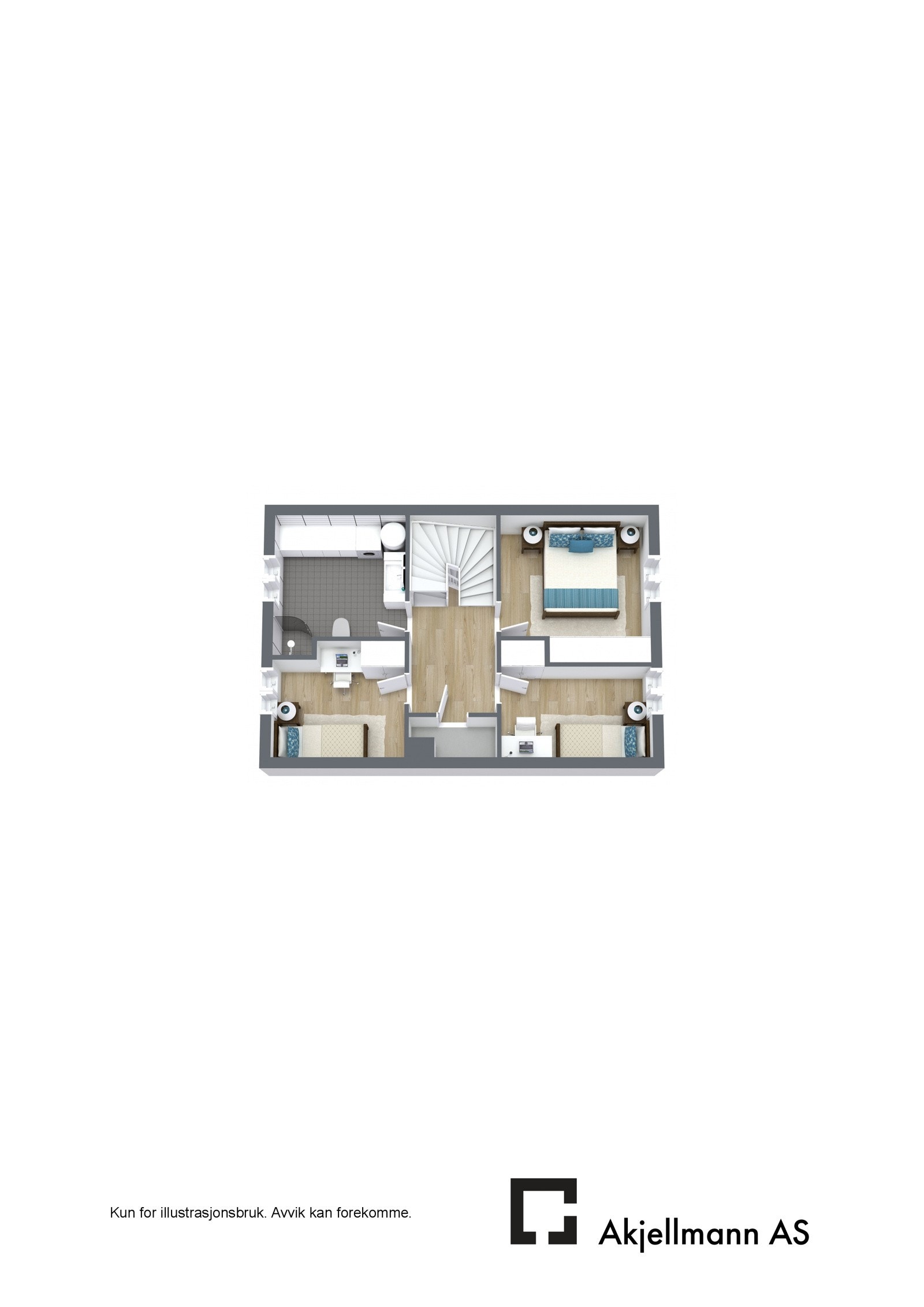 Plantegning hustype 1 - 2.etg Galleribilde