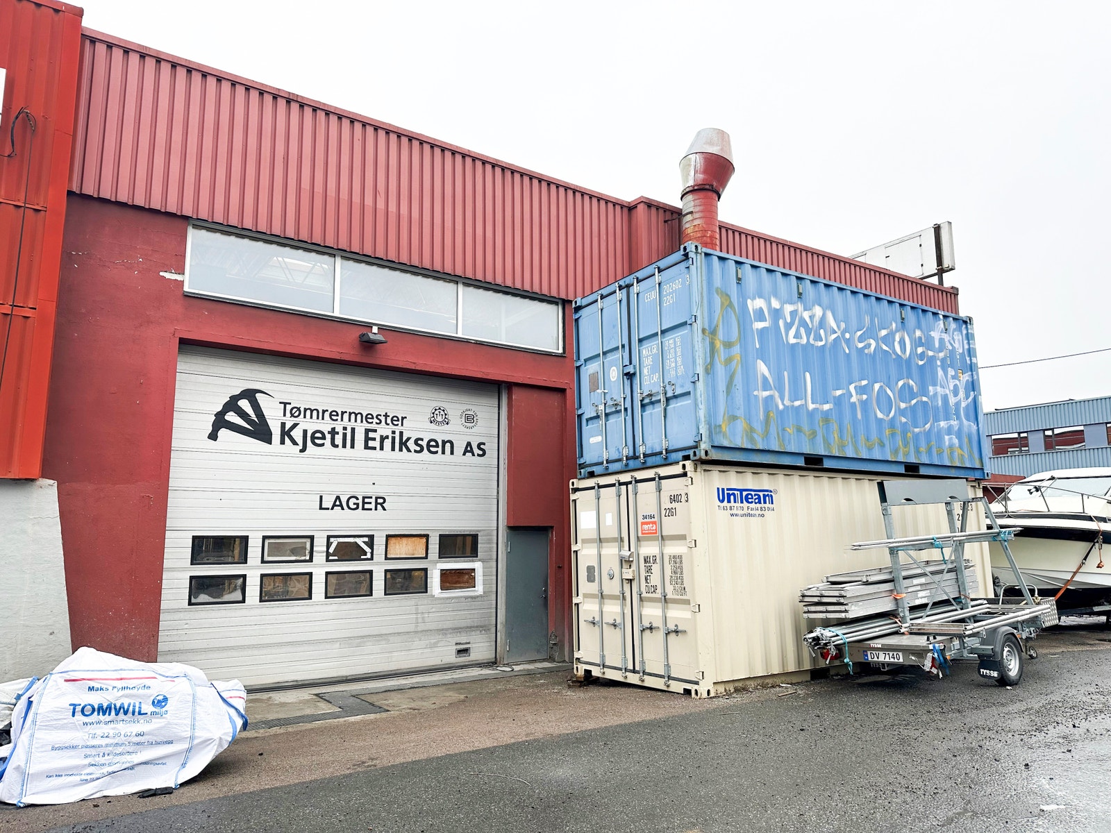 Kjøreport inn til verksted/lager Galleribilde