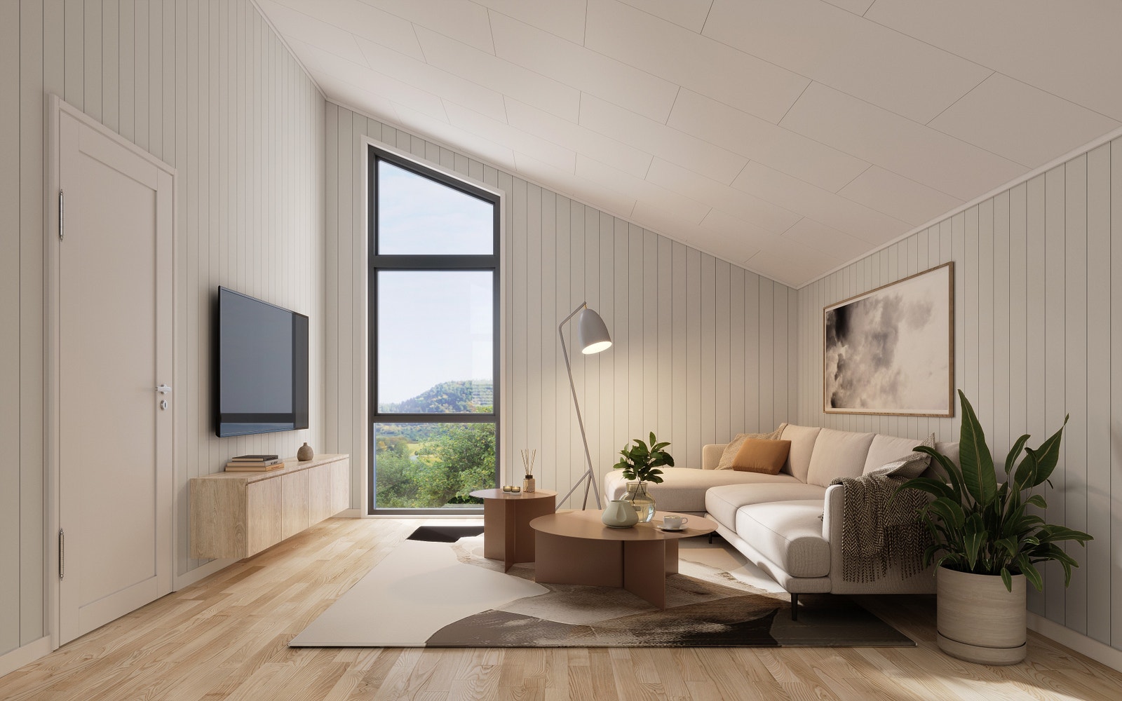 Loftstue. Illustrasjoner er av illustrativ karakter og avvik kan forekomme. Galleribilde