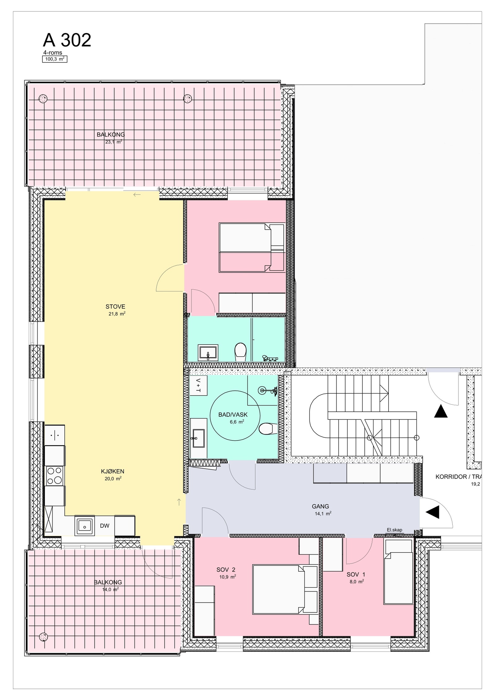 Plantegning Galleribilde
