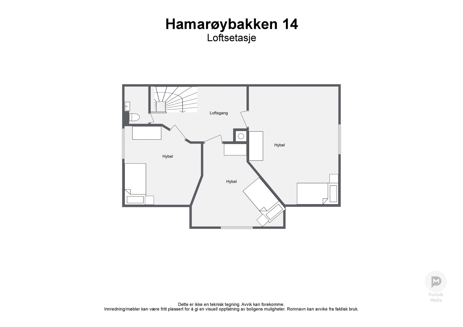 Etasje 2. Plantegning Galleribilde