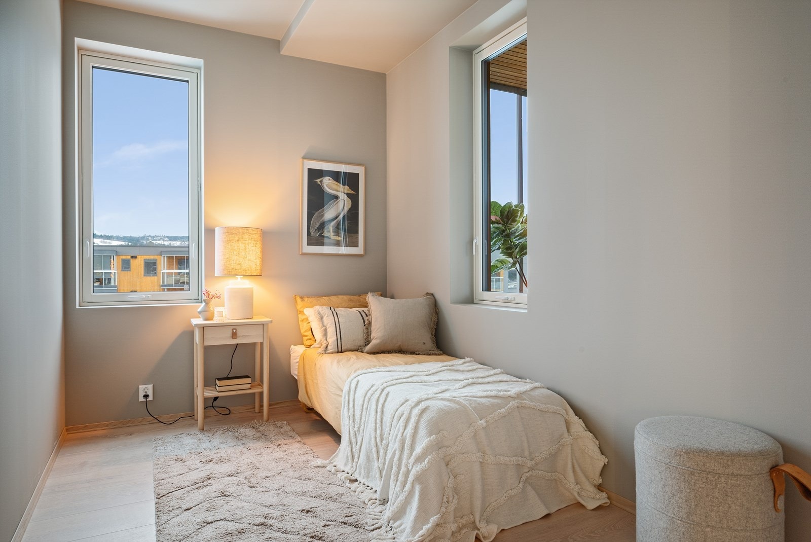 Det er god plass til garderobeskap på soverommene Galleribilde