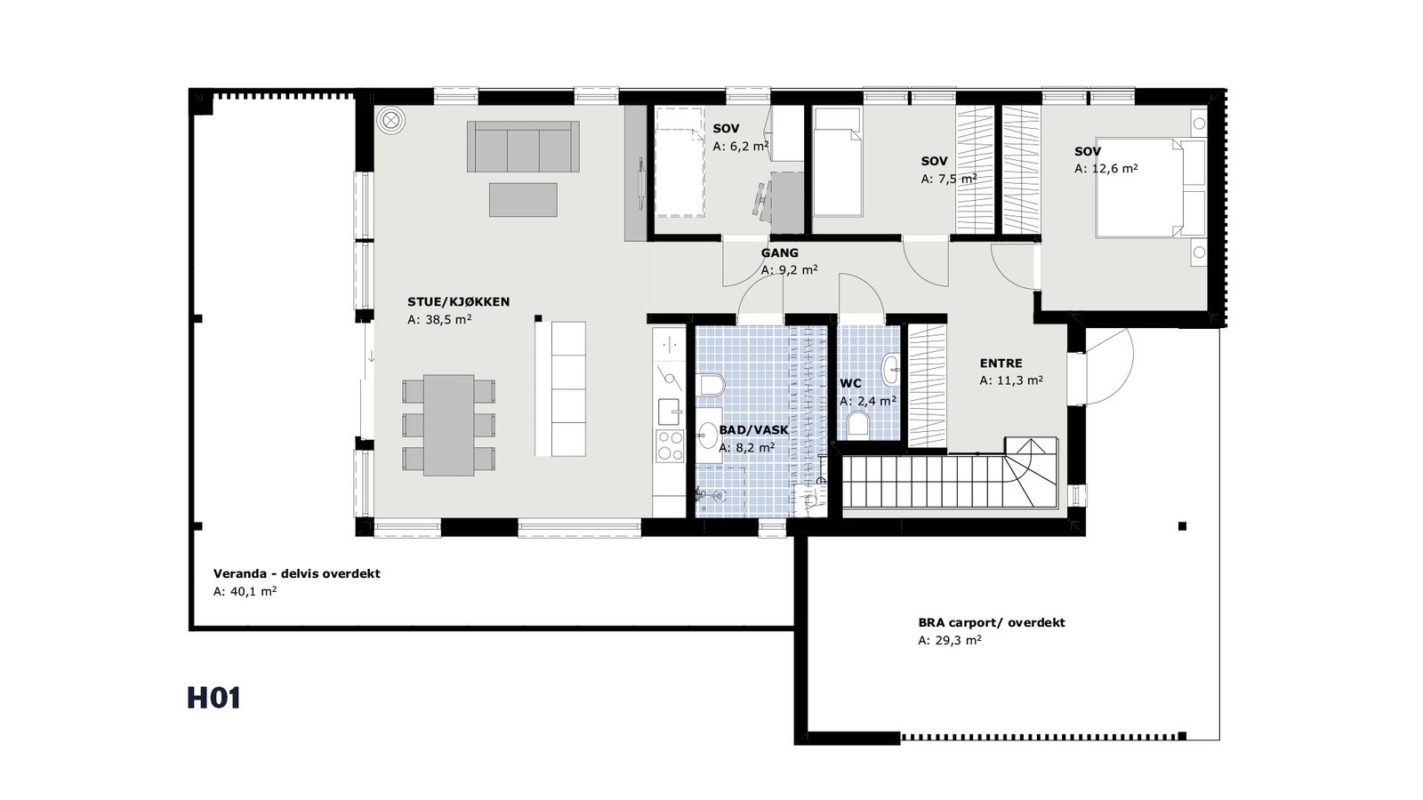 Plantegning H01 Galleribilde