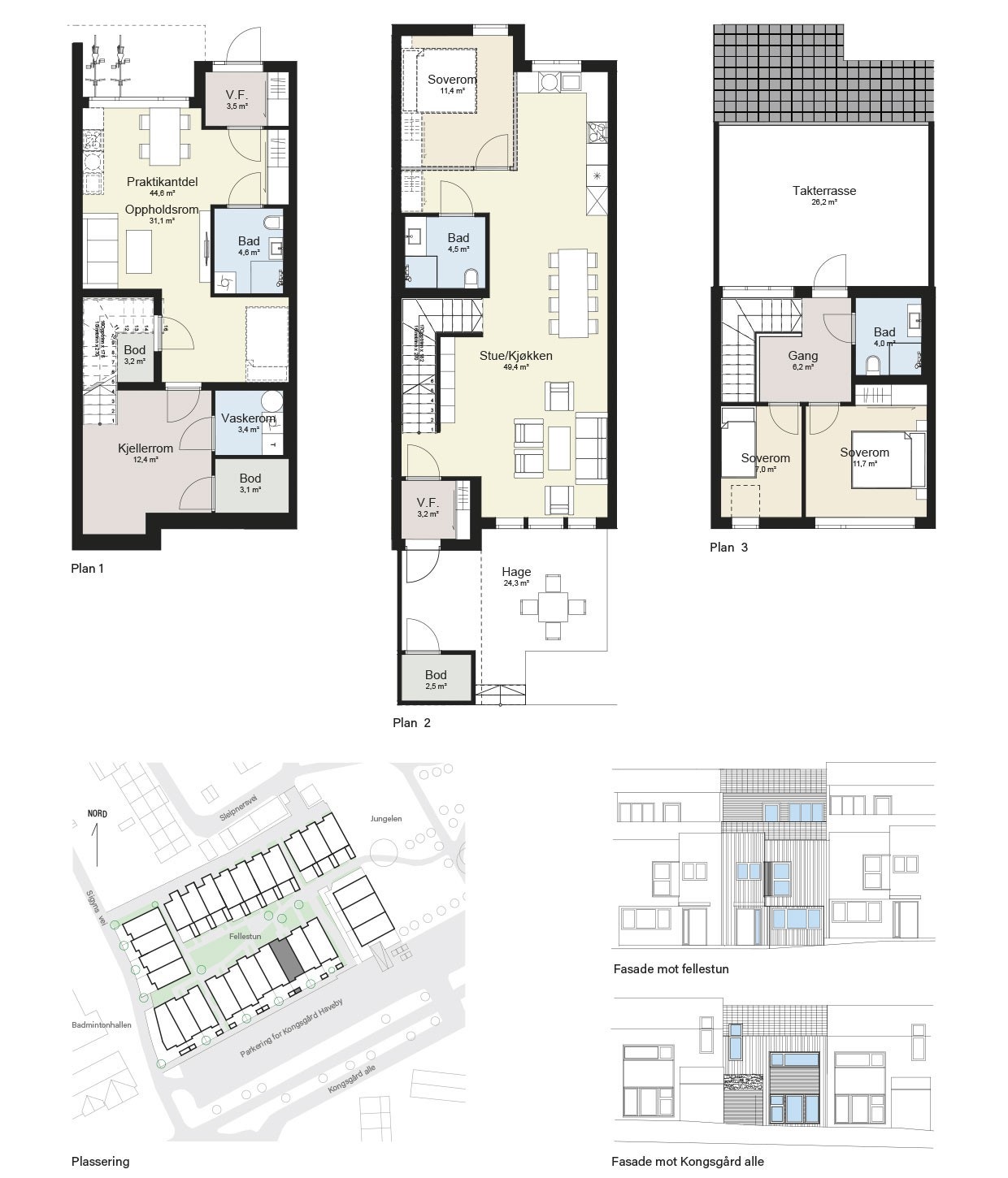 Plantegning Kongsgård Haveby 3 Galleribilde