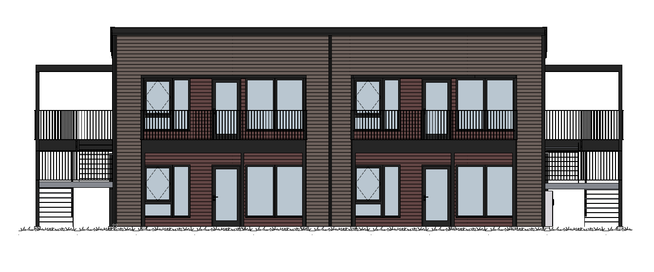 Fasadetegning Galleribilde