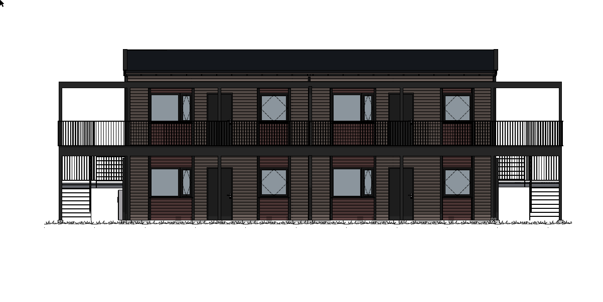 Fasadetegning Galleribilde