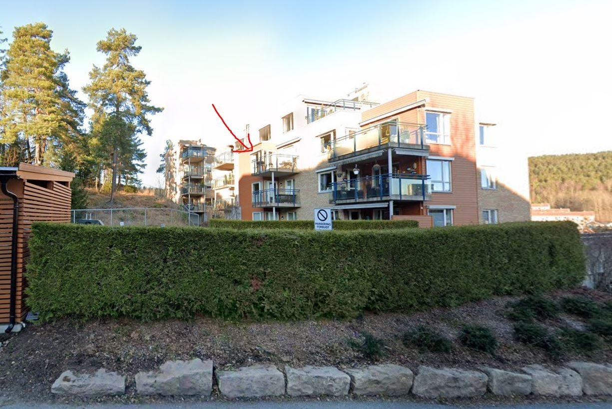 Leiligheten sett utenfra Galleribilde