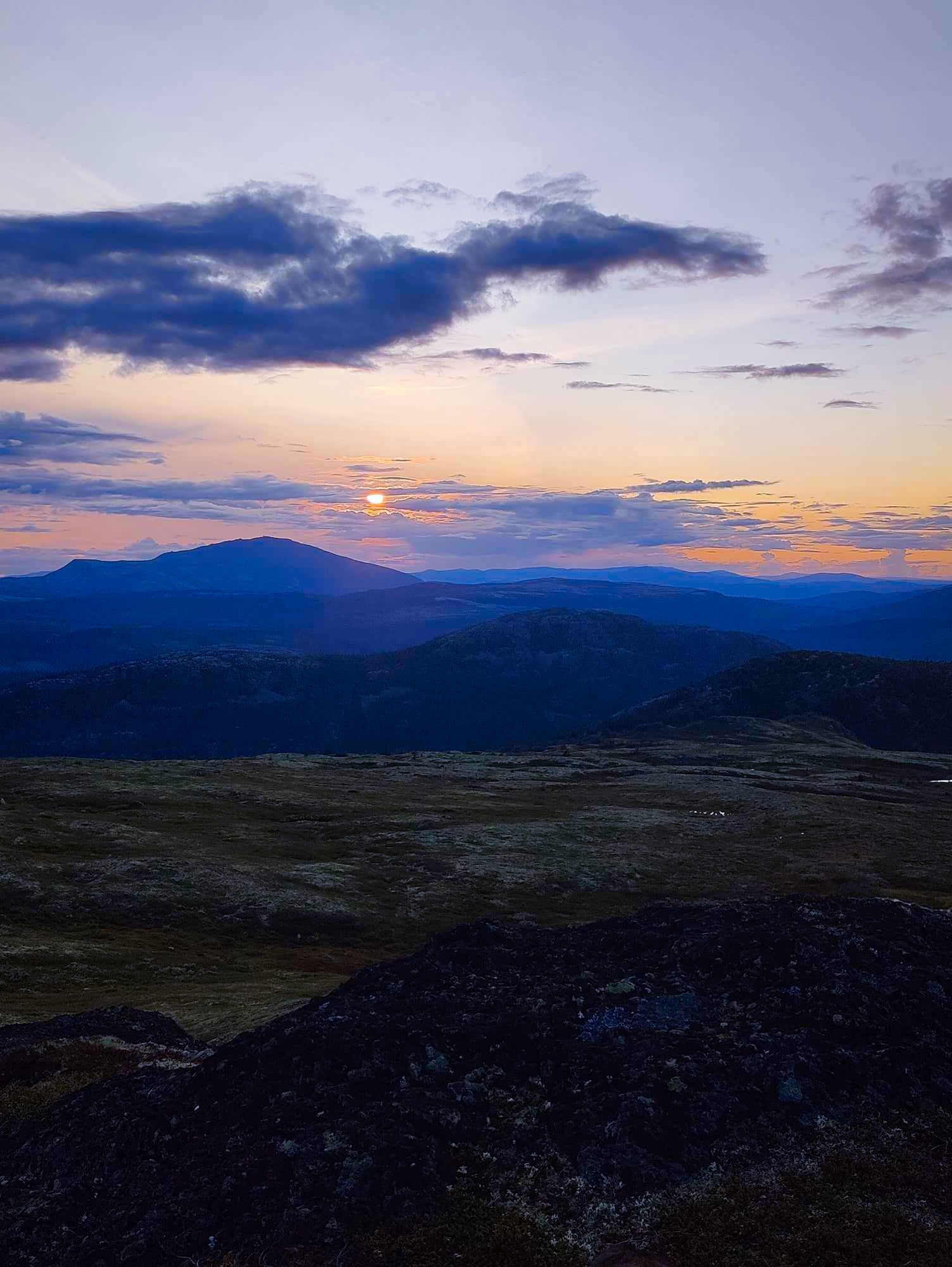 Flott utsikt på fjellet Galleribilde