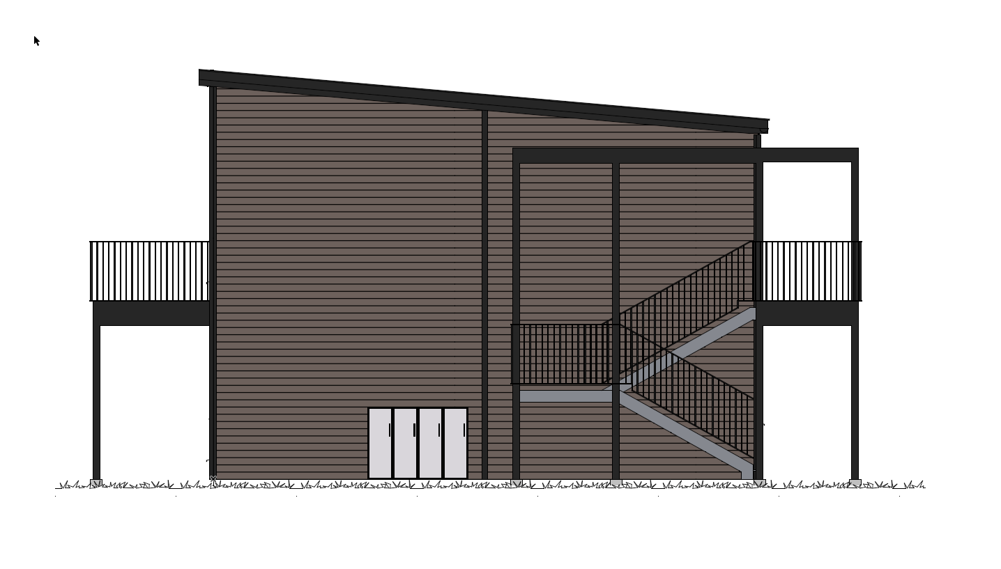 H04 fasadetegning Galleribilde