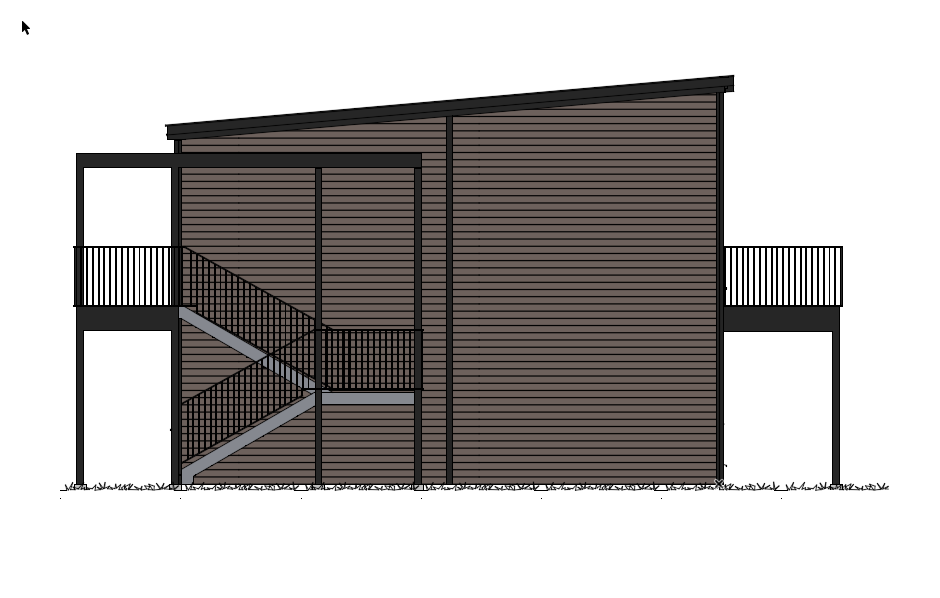 H04 fasadetegning Galleribilde