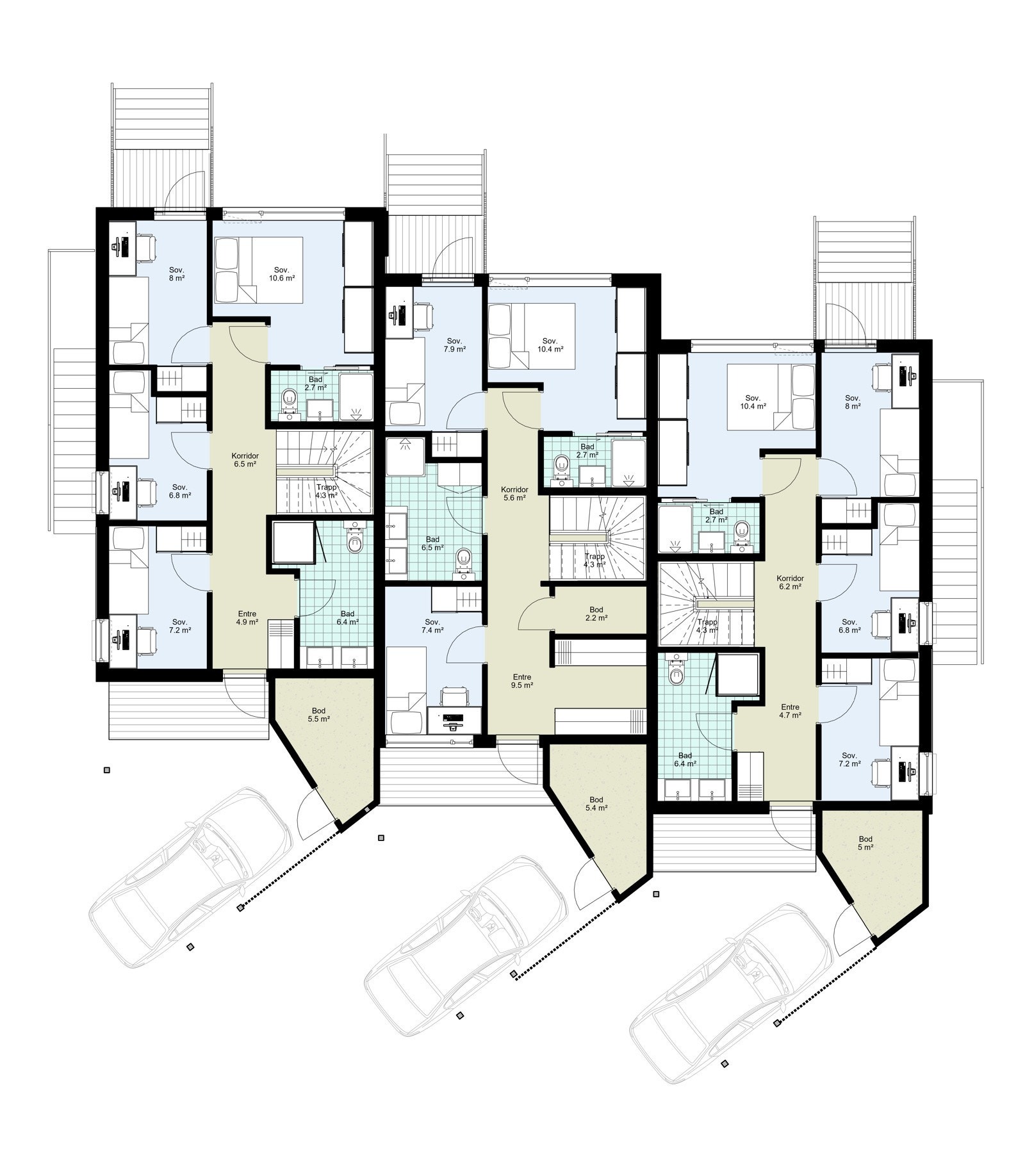 Plantegning 1.etg Galleribilde