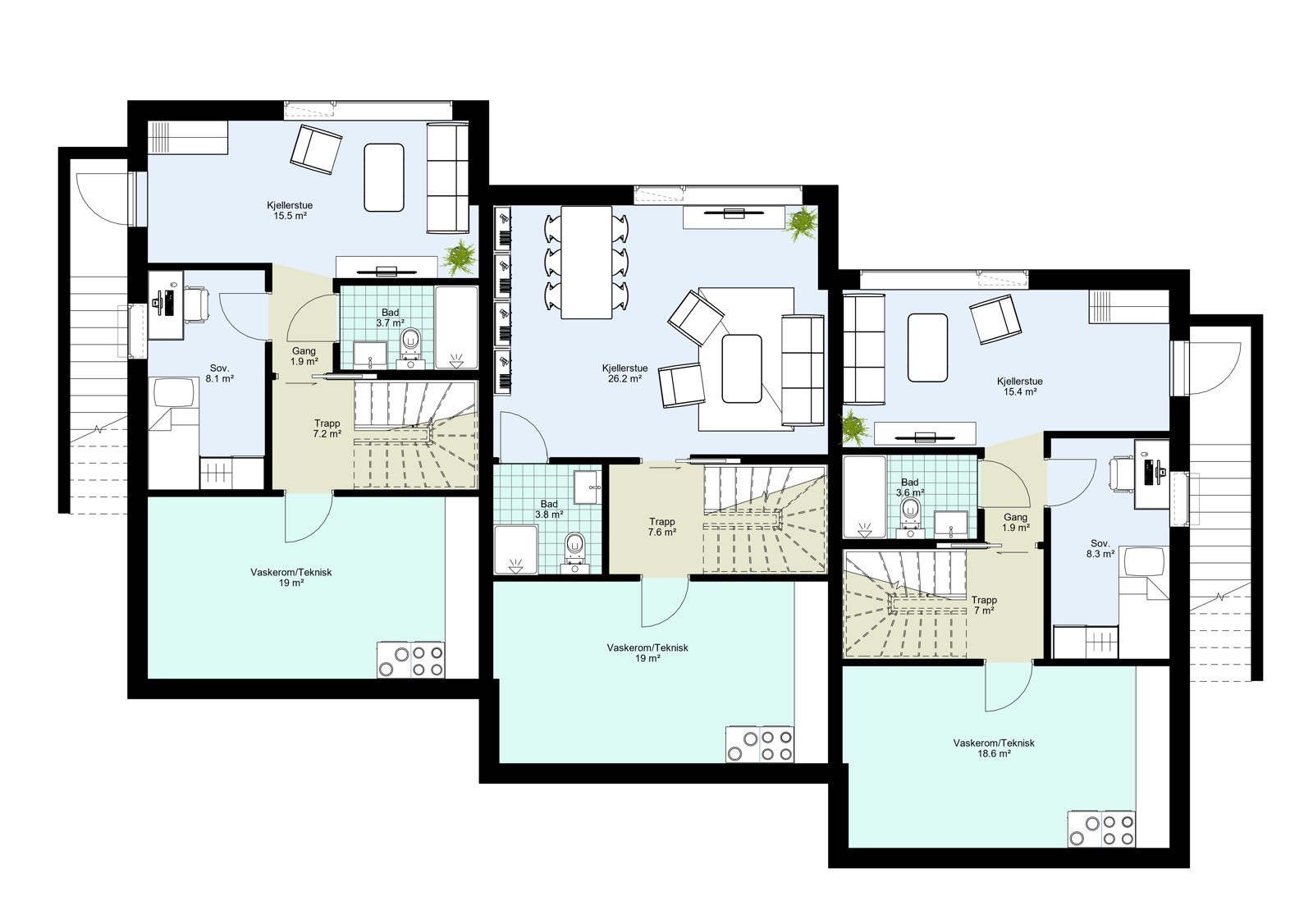 Plantegning sokkel Galleribilde