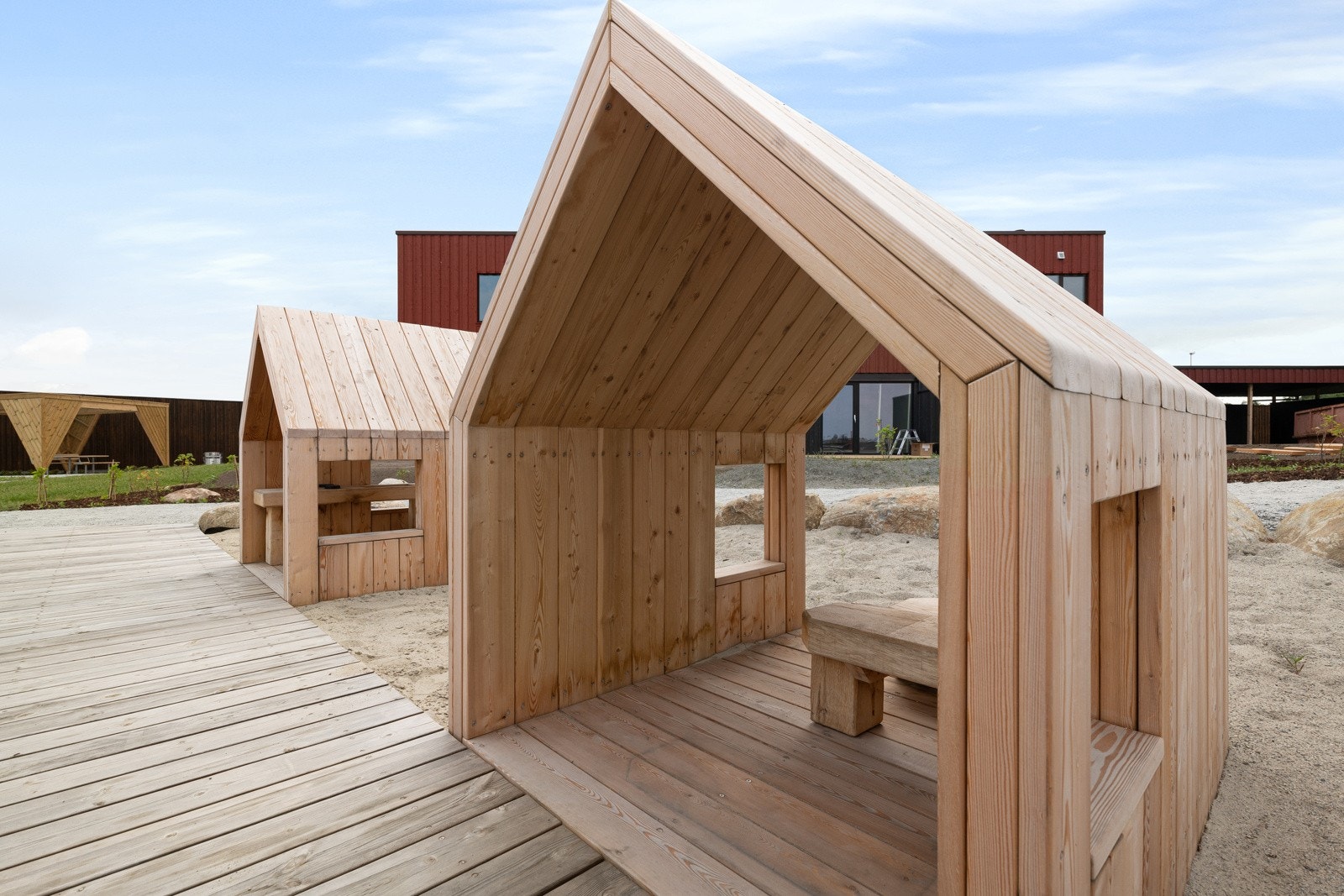 Uteområdet rundt boligene er gjennomført og pent opparbeidet. Galleribilde