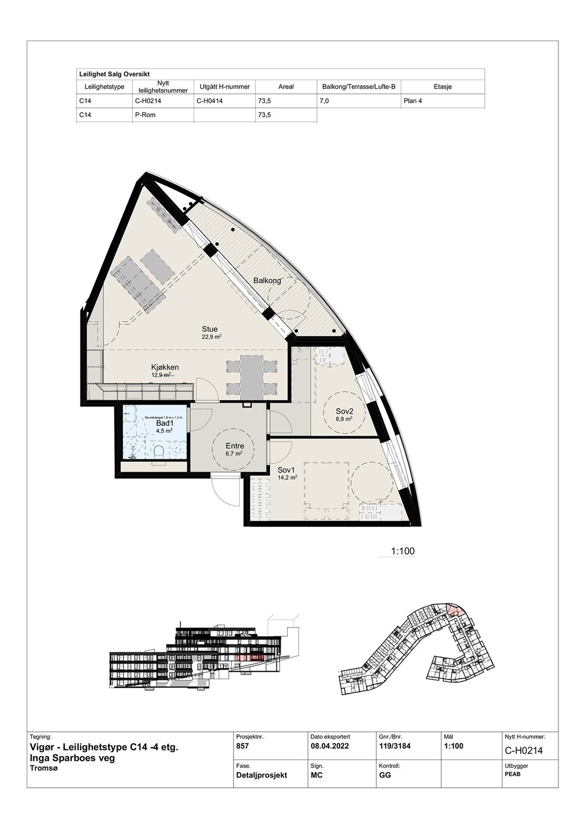 Planskisse Galleribilde