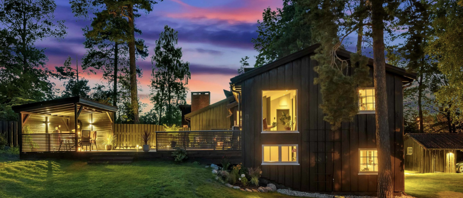 The outside of the house Galleribilde