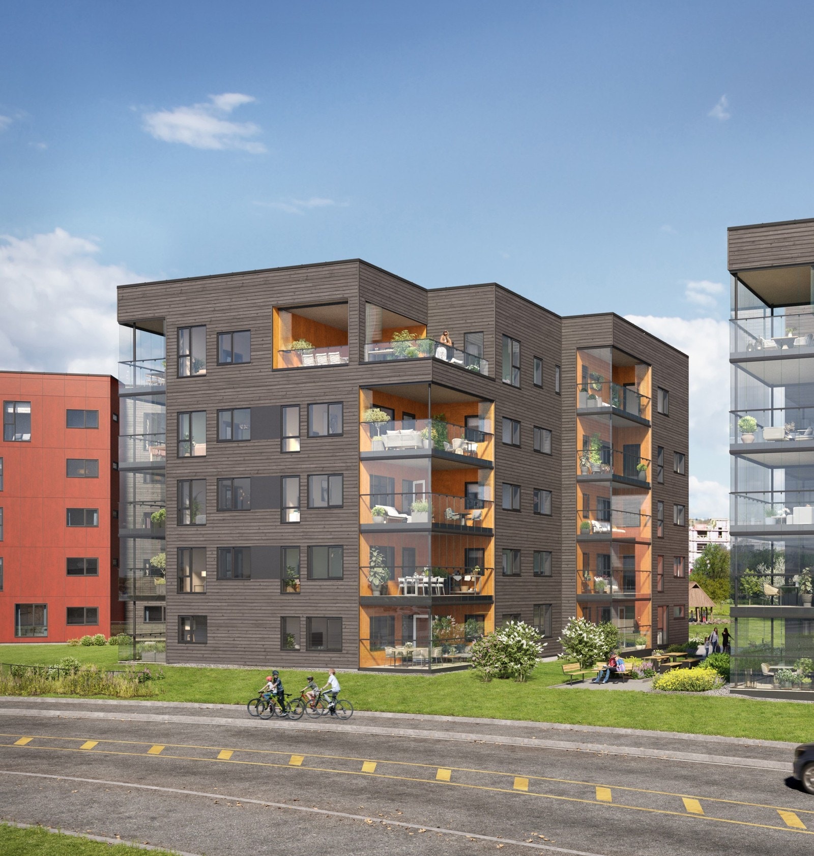 Kvernsteinkroken 22 med fasade mot Kiwi, sørvest Galleribilde