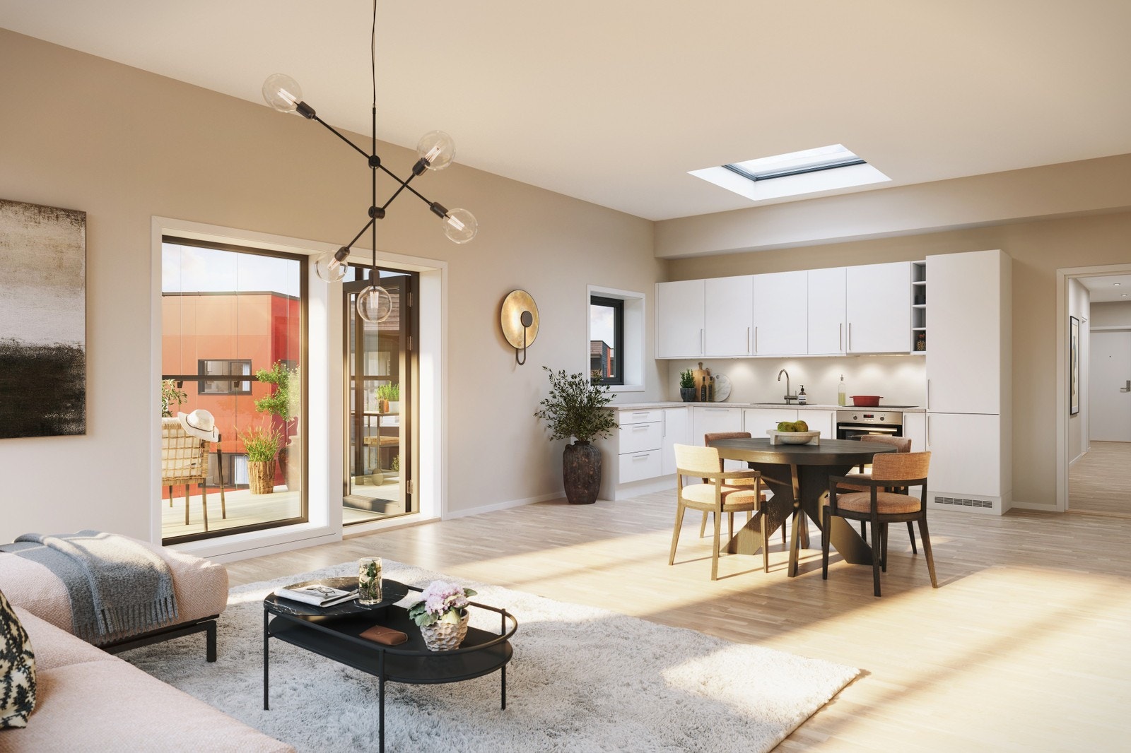 502 Topp leilighet !! med fasade mot Kiwi og nordvest innglasset terrase, 3 soverom Galleribilde