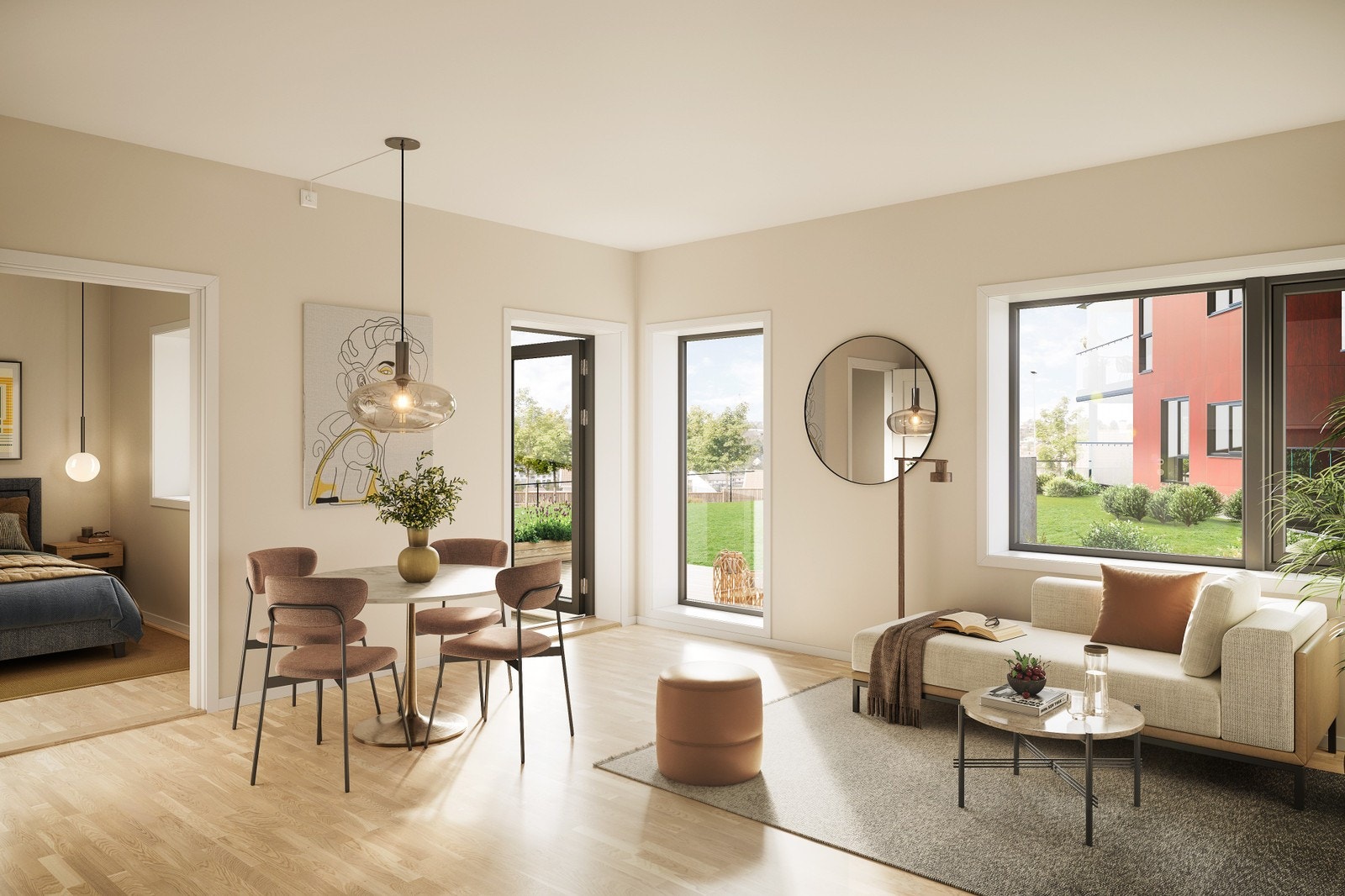 104 ,kompakt leilighet med stor terrasse, gode solforhold Galleribilde