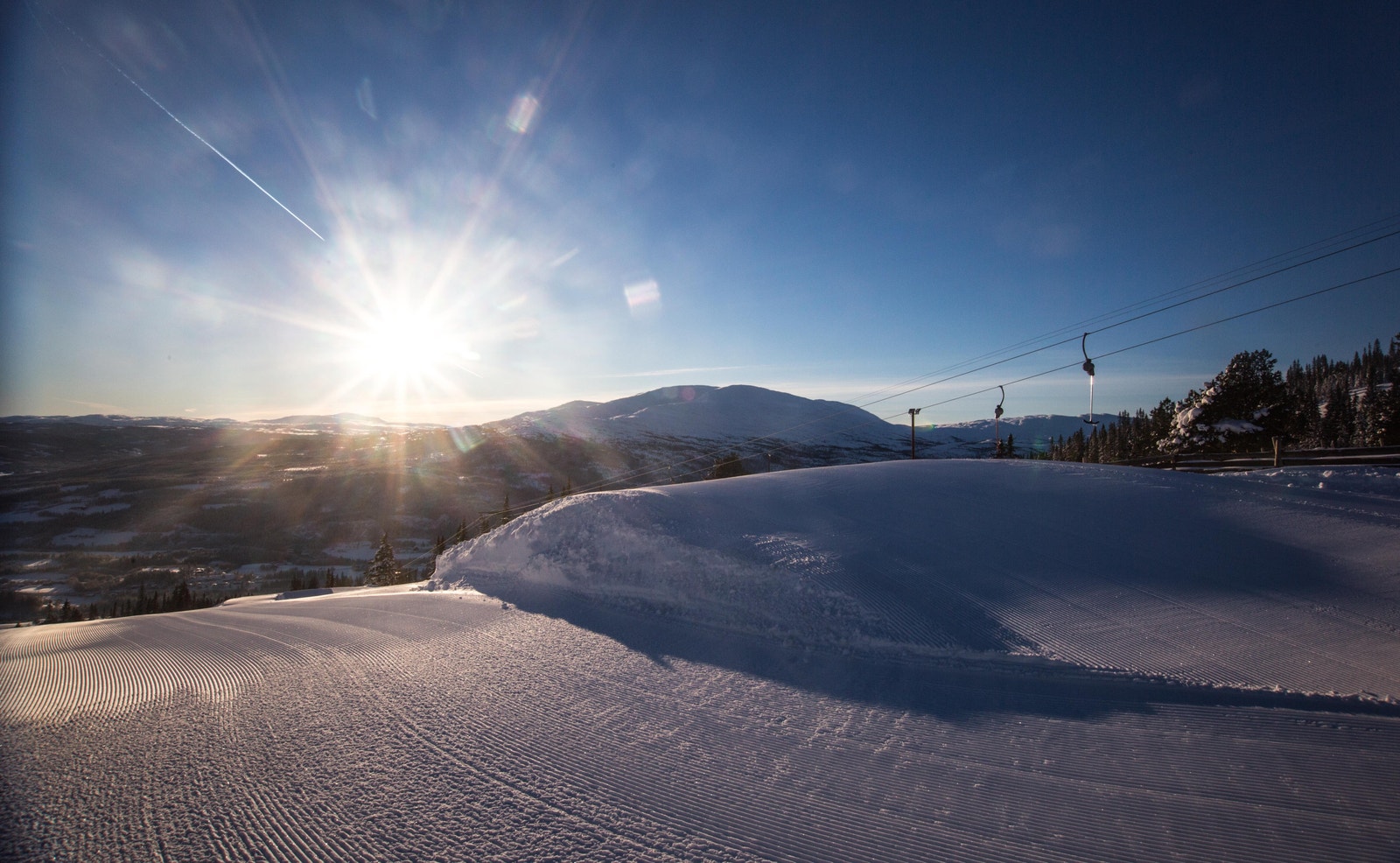 Et eldorado om vinteren. Ski in og ski out for både langrenn og alpint. Galleribilde