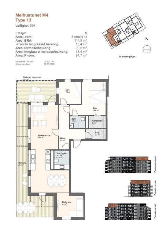 Planskisse Galleribilde