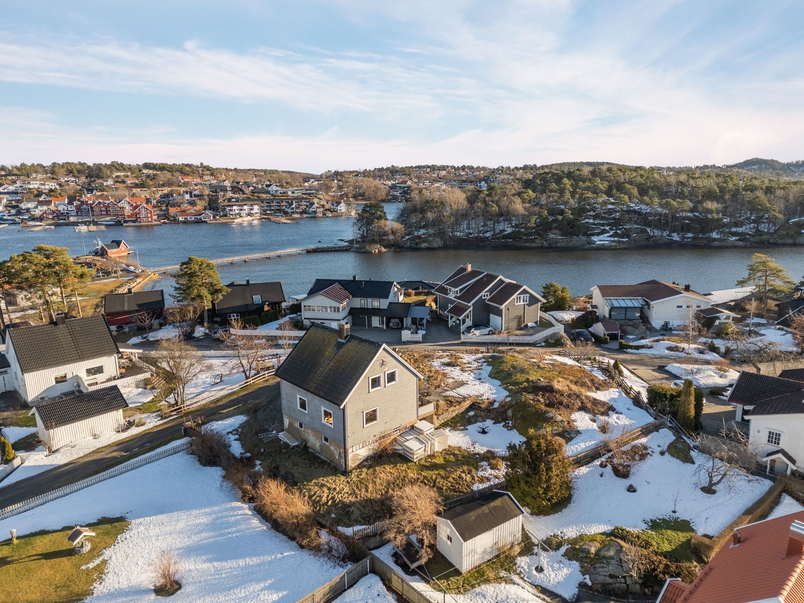 Huset på eiendommen i dag, som straks blir revet. Galleribilde