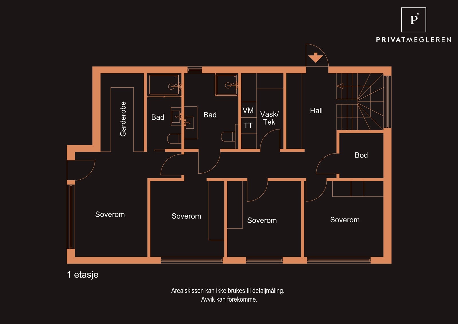 Plantegning 1. etg. Galleribilde
