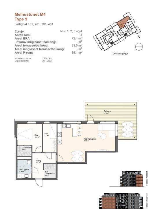 Planskisse Galleribilde