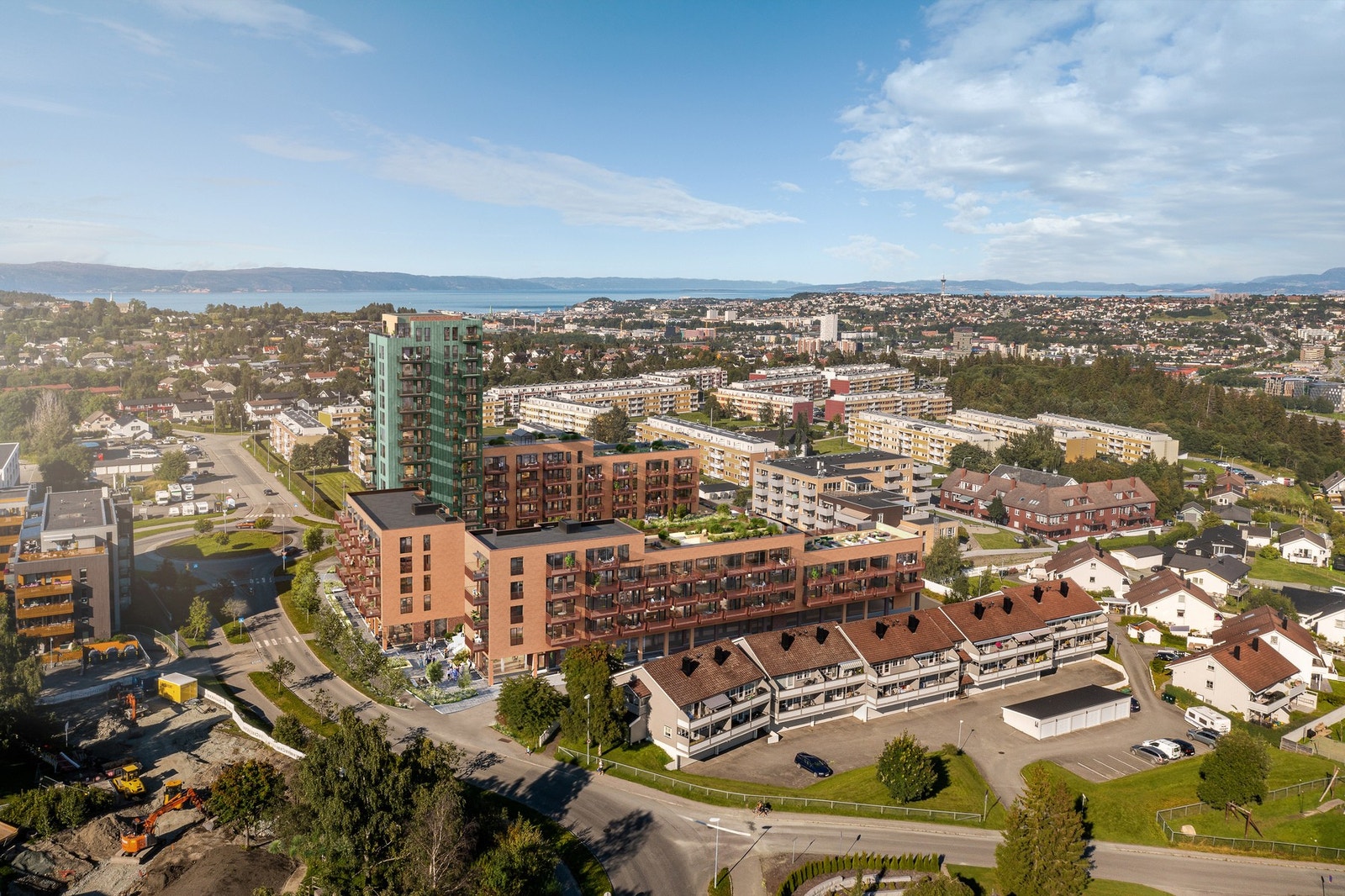 Varden Byåsen - et helt nytt prosjekt på utsiktstomten til gamle Migosenteret. Illustrasjon, avvik vil forekomme. Galleribilde