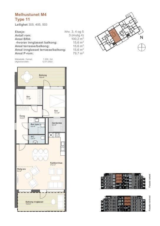 Planskisse Galleribilde