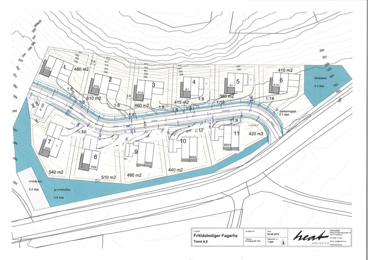 Situasjonsplan Sportslia - selges nå fritidsbolig på tomt 6 og tomt 10 Galleribilde