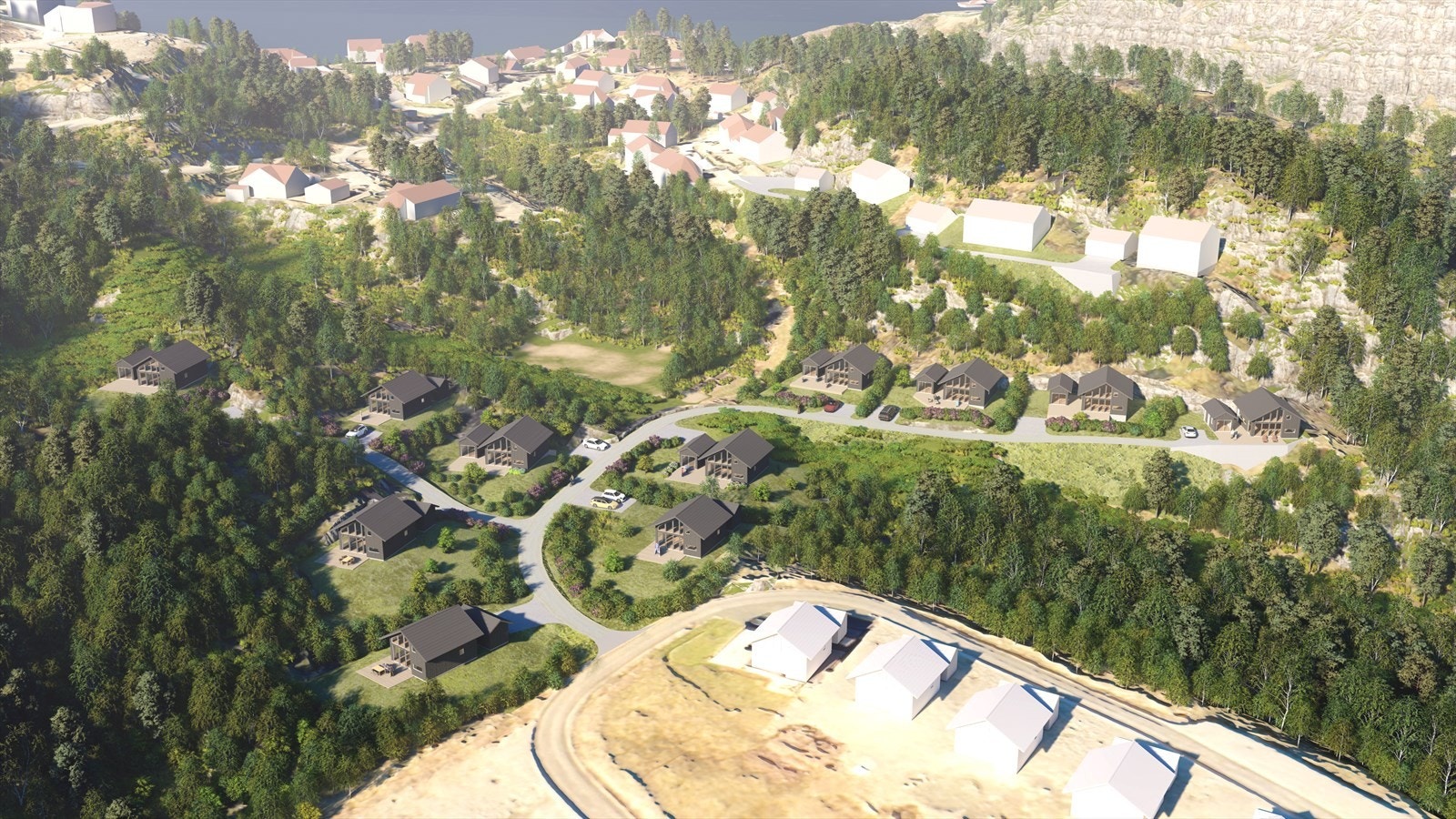 Oversikt området - illustrasjon Galleribilde