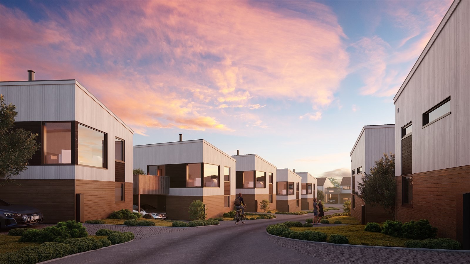 Moderne og innholdsrike eneboliger som burde passe de fleste behov. Fra 131 kvm til 199 kvm. Galleribilde