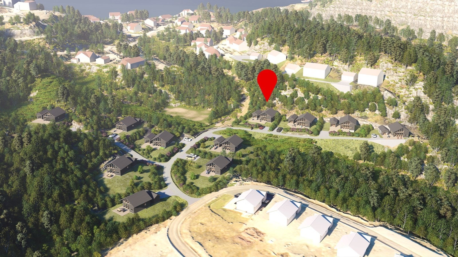 Oversikt over området - illustrasjon Galleribilde