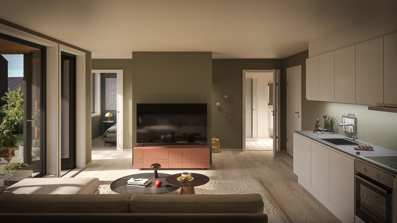 Illustrasjon av hvordan ungdomsavdelingen i underetasjen kan bli Galleribilde