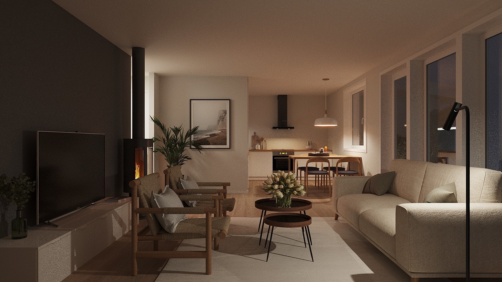 Stue / kjøkken B1 Galleribilde