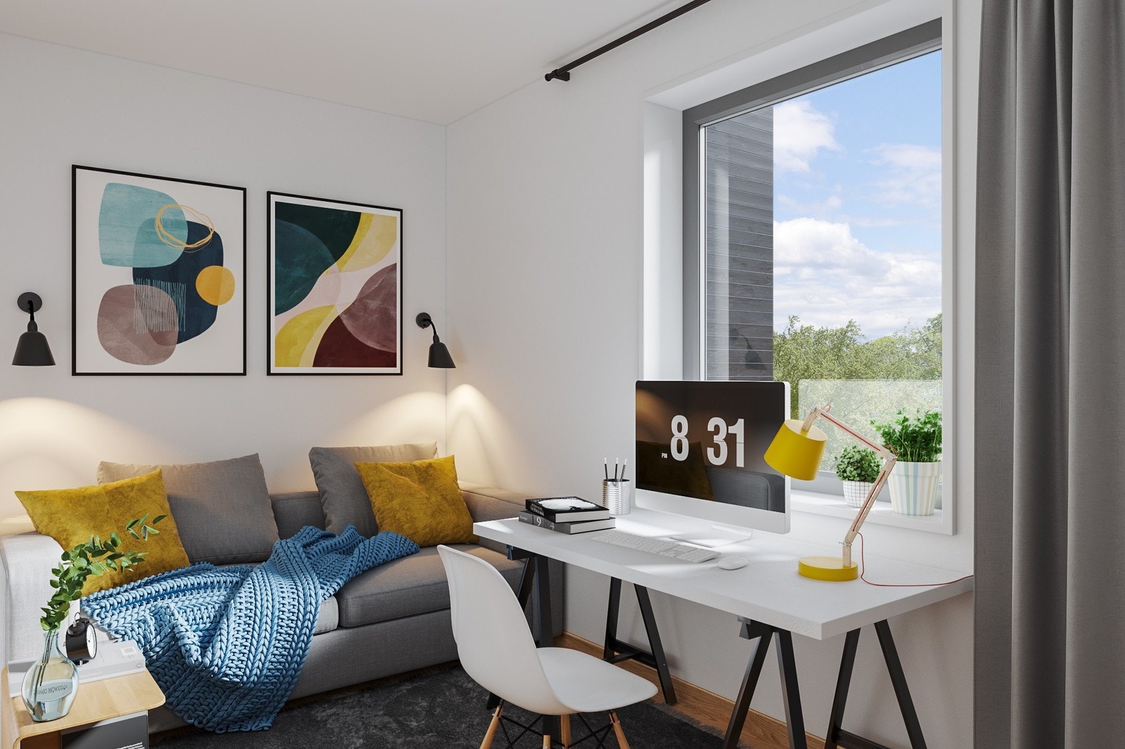 Gjesterom / kontor Galleribilde