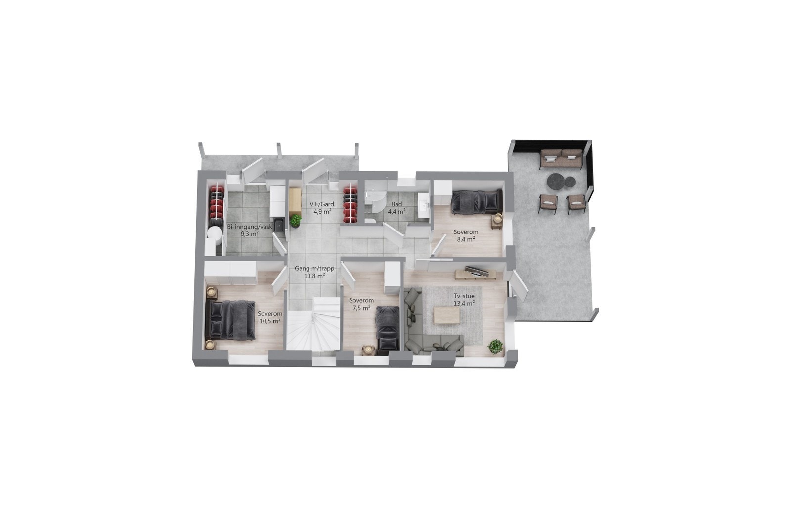 Planløsning 1 etasje Galleribilde