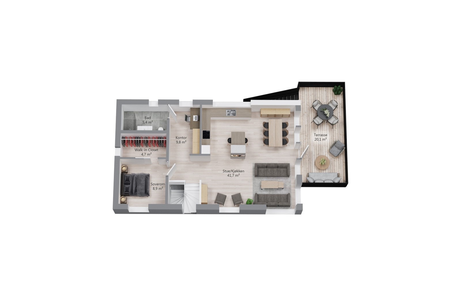 Planløsning 2 etasje Galleribilde