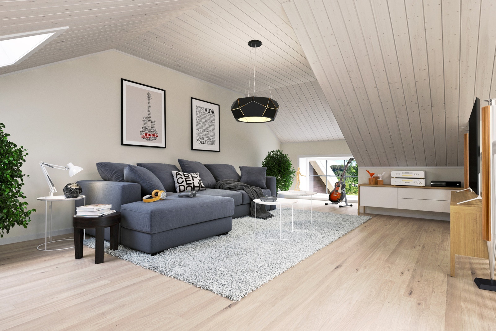 Loftstue Galleribilde