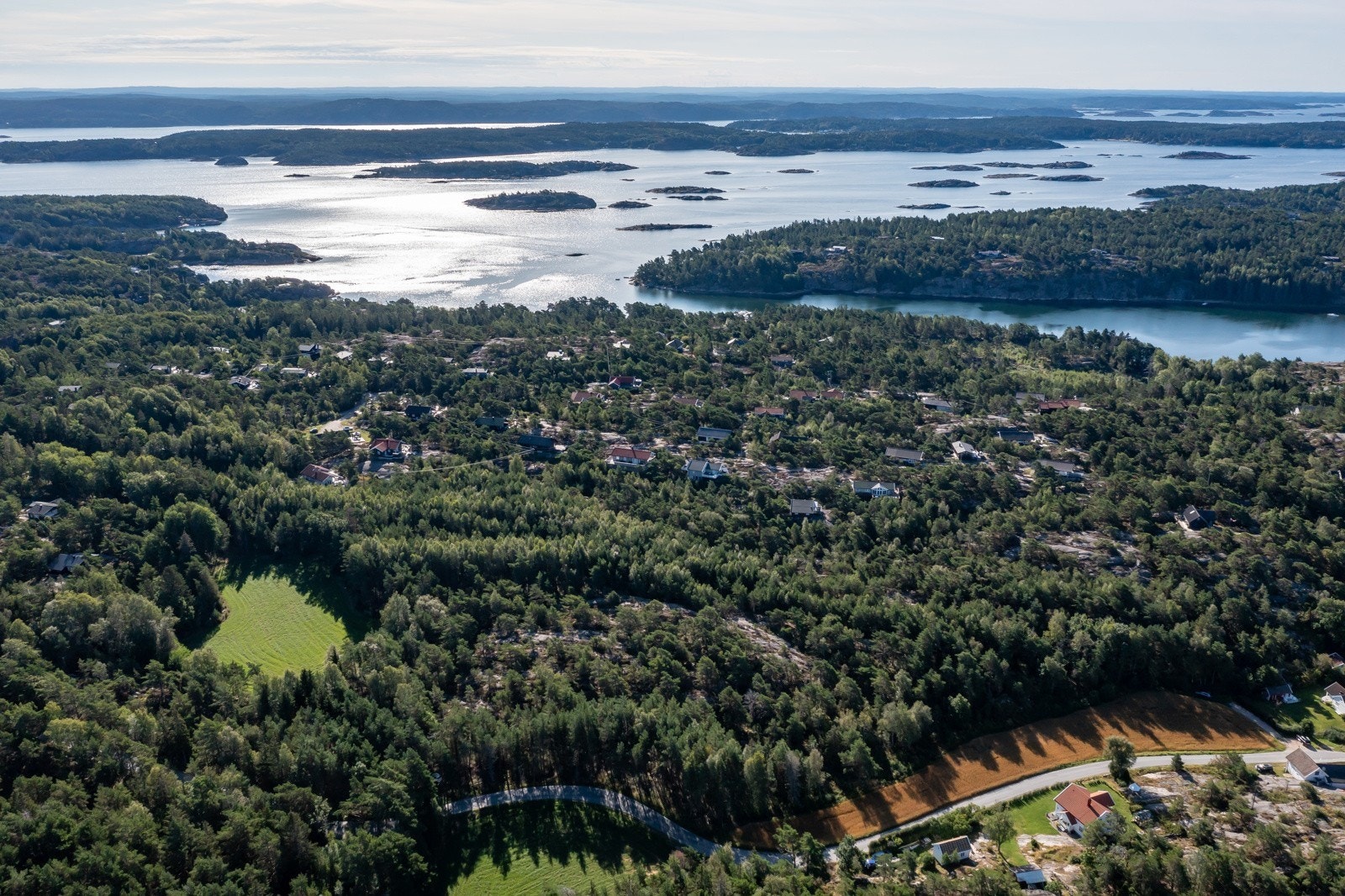 Oversikt over landskapet mot Sverige. Galleribilde