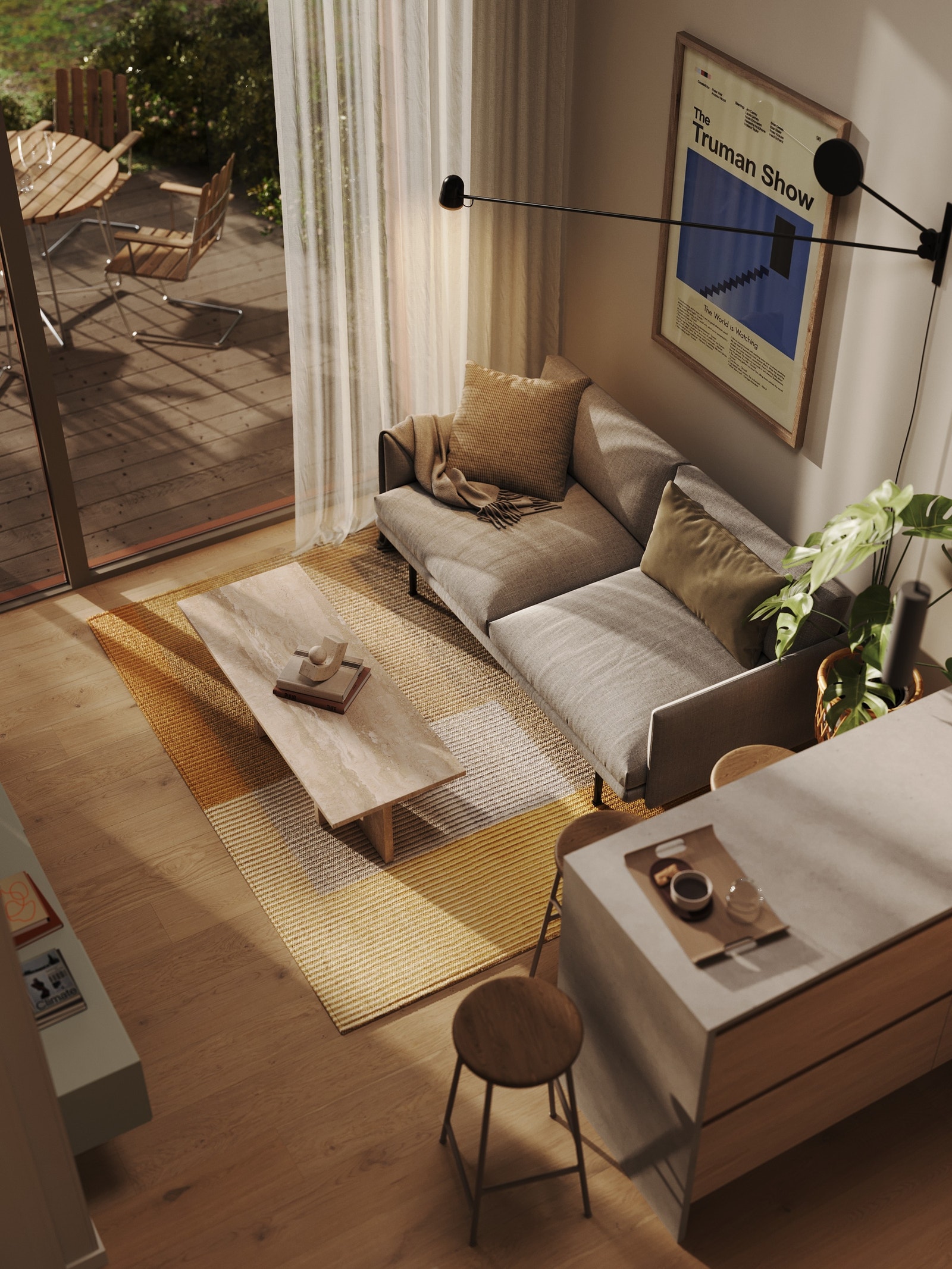 Leilighetene på Poulssons Kvarter gir deg en unik sjanse til å bo luftig og komfortabelt! Dette er en illustrasjon, og avvik kan forekomme. Galleribilde