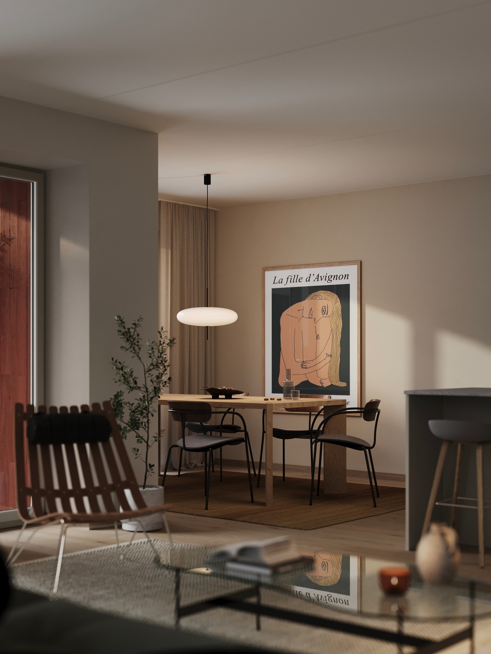 Sikkerheten i ditt nye hjem ivaretas med et nøkkelfritt adgangssystem. Du kan enkelt låse opp hoveddøren ved hjelp av en adgangsbrikke eller din egen mobiltelefon. Dette er en illustrasjon, og avvik kan forekomme. Galleribilde